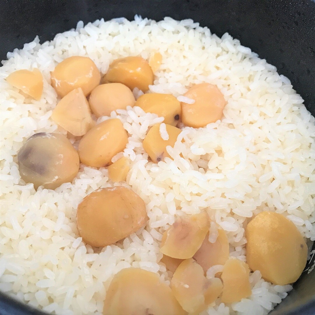【泉北パンジョ】フタを開けたらたくさんの栗が。にんまりしました。