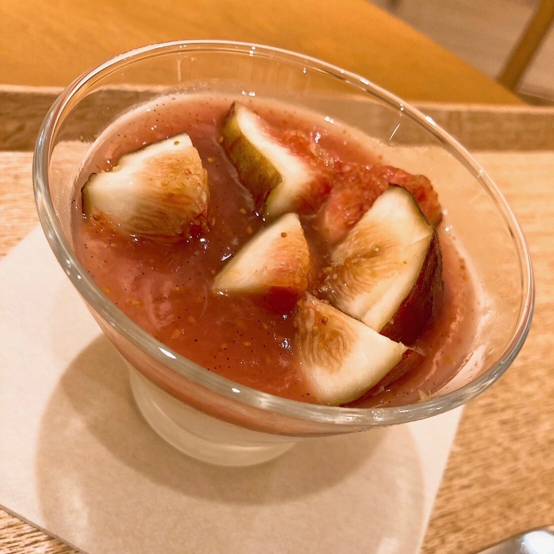 【Café＆Meal近鉄四日市】いちじくとバニラのパンナコッタ