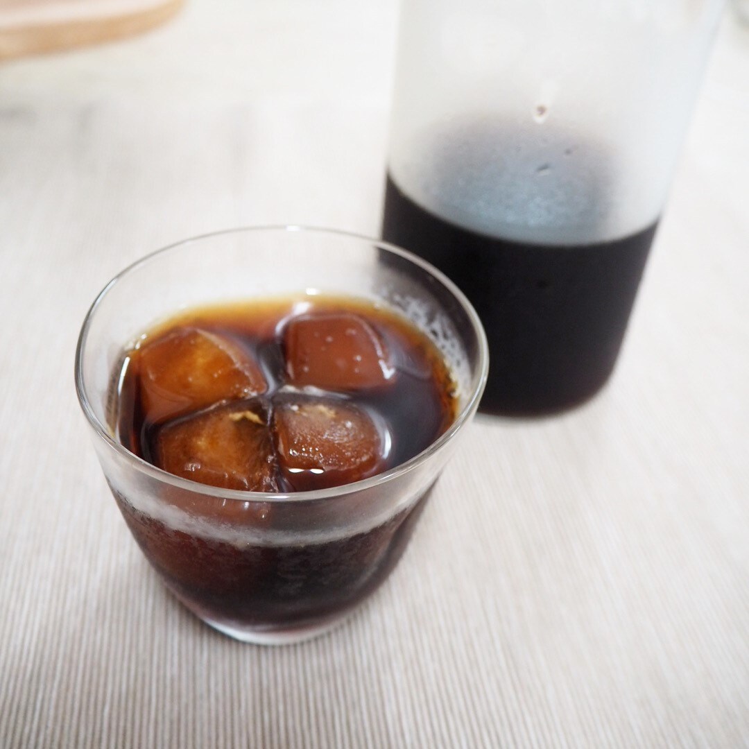 コーヒー氷のおかげで薄まりません