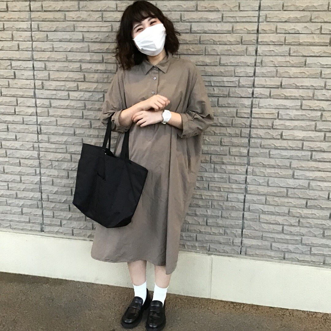 ワッシャーポプリンワンピース