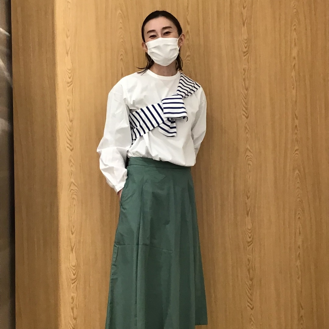 【婦人】太番手ボートネック長袖Tシャツ