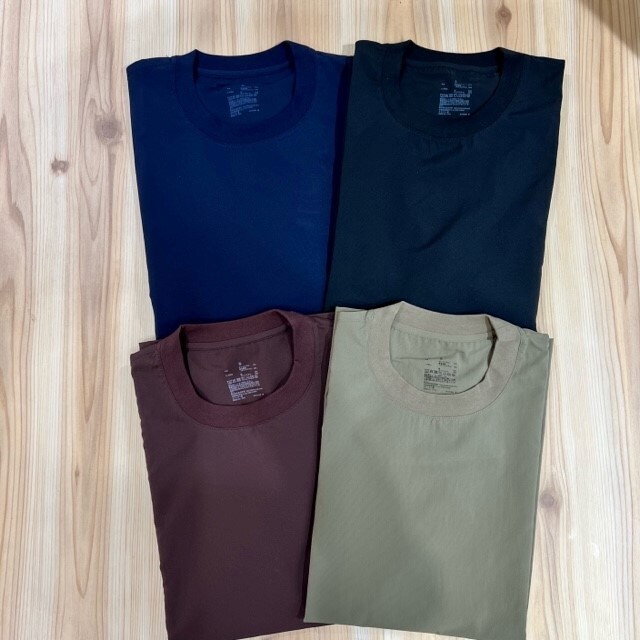 風を通す　ストレッチ半袖Tシャツ