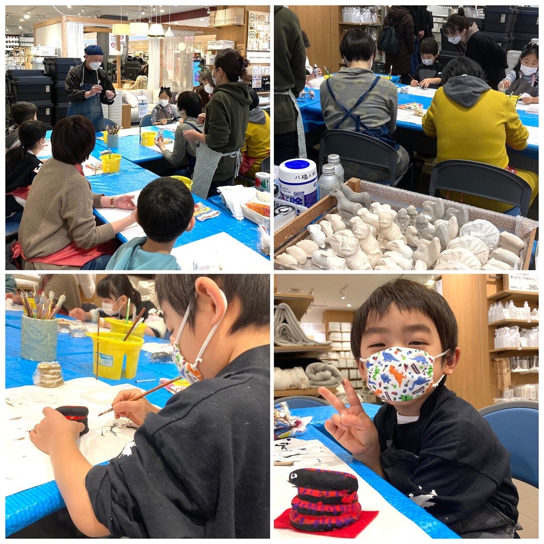 【イオンモール秋田】絵付け体験2日目