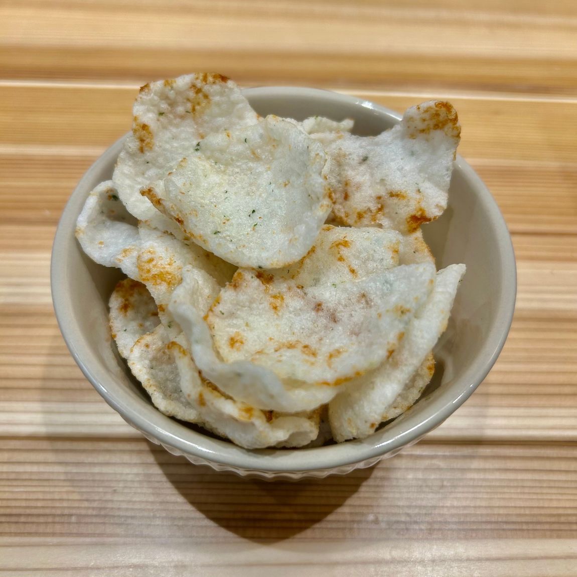 【岡山表町商店街】国産米でつくったスナック　青さ醤油味