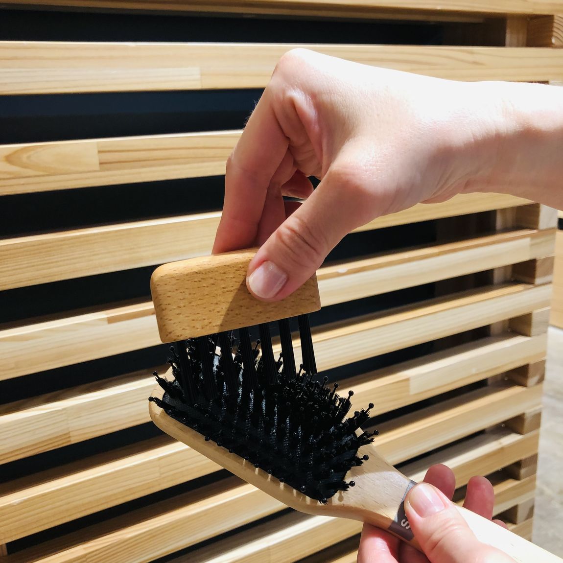 ブナ材　お手入れブラシヘアブラシ用
