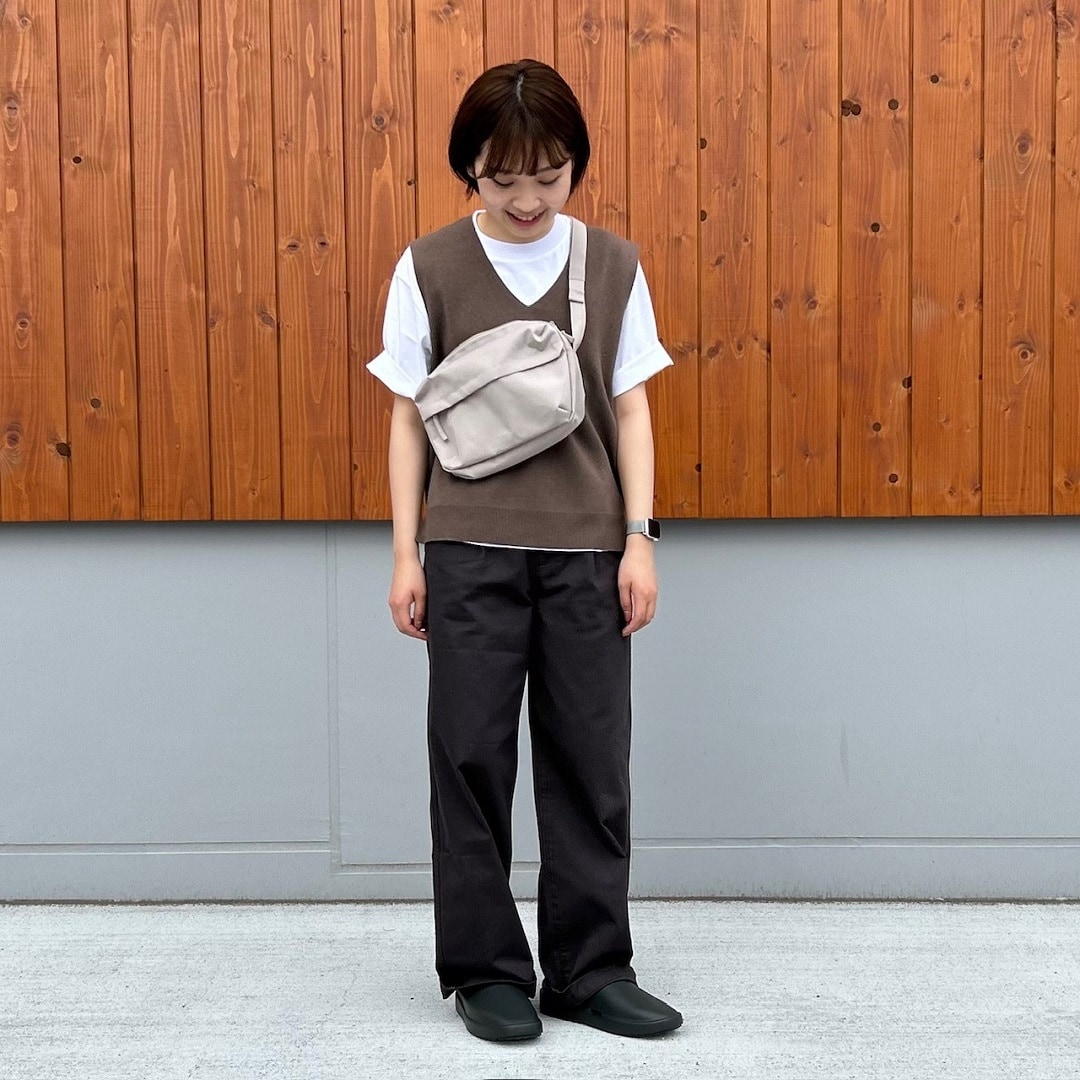 ハピオ木野】晩夏から春先まで使える、ミラノリブ編みベスト｜無印良品