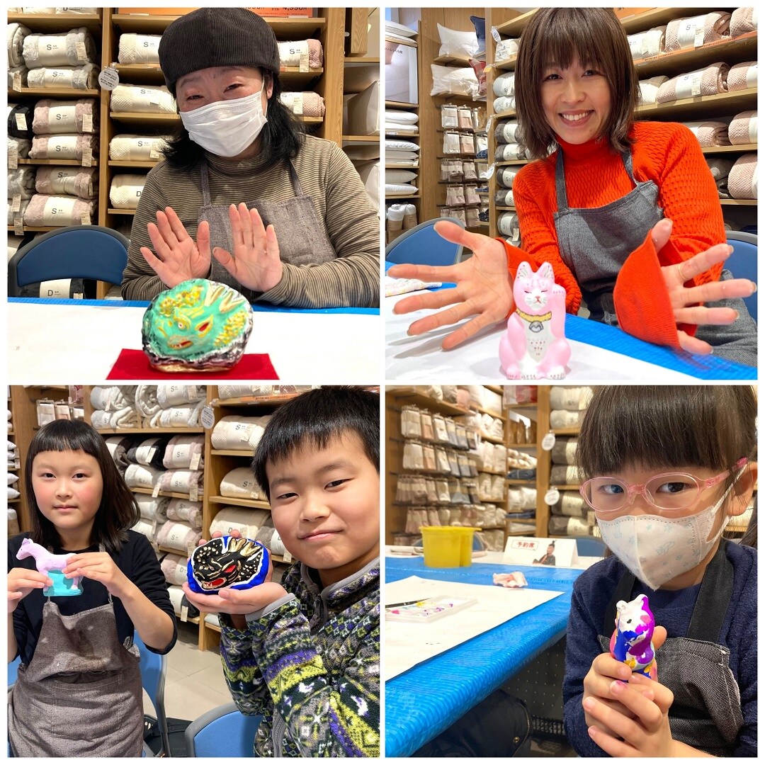 【イオンモール秋田】八橋人形絵付け体験|イベントレポート～1日目～