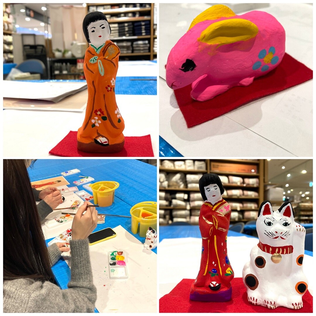 【イオンモール秋田】八橋人形絵付け体験|イベントレポート～1日目～