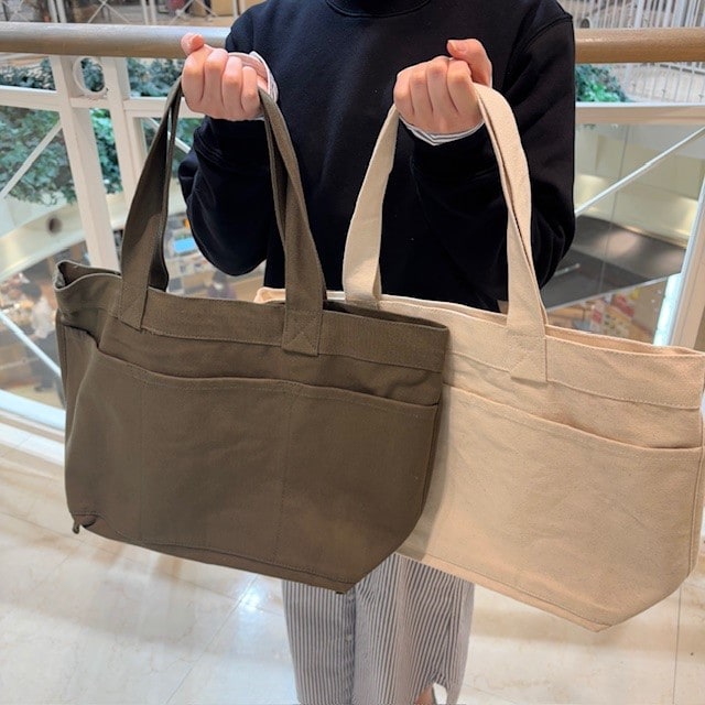 無印良品500ベルフローラかわにし】日常でつかえる｜帆布トートバッグ