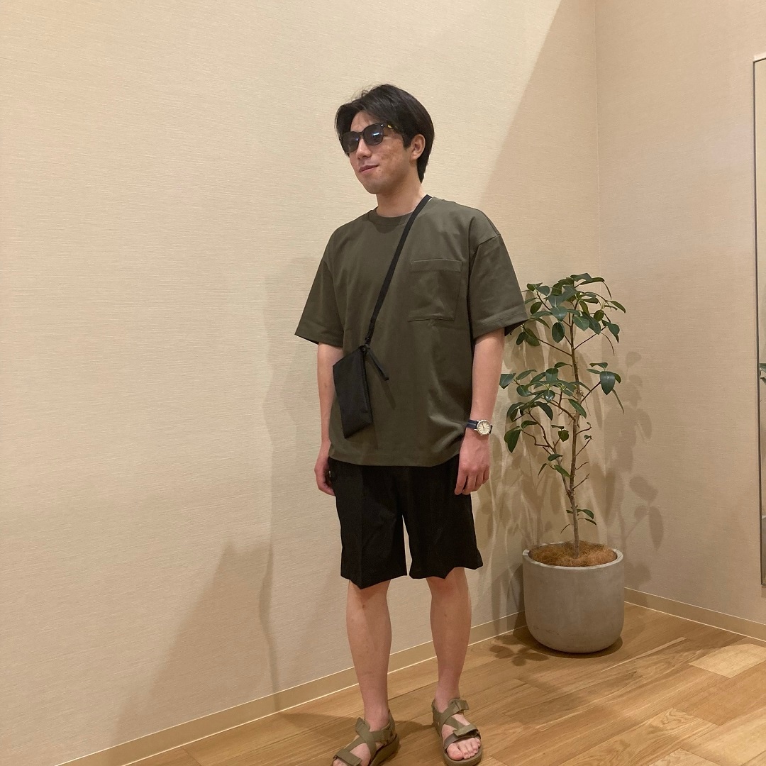 涼感UVカット　ワイド半袖Tシャツ①