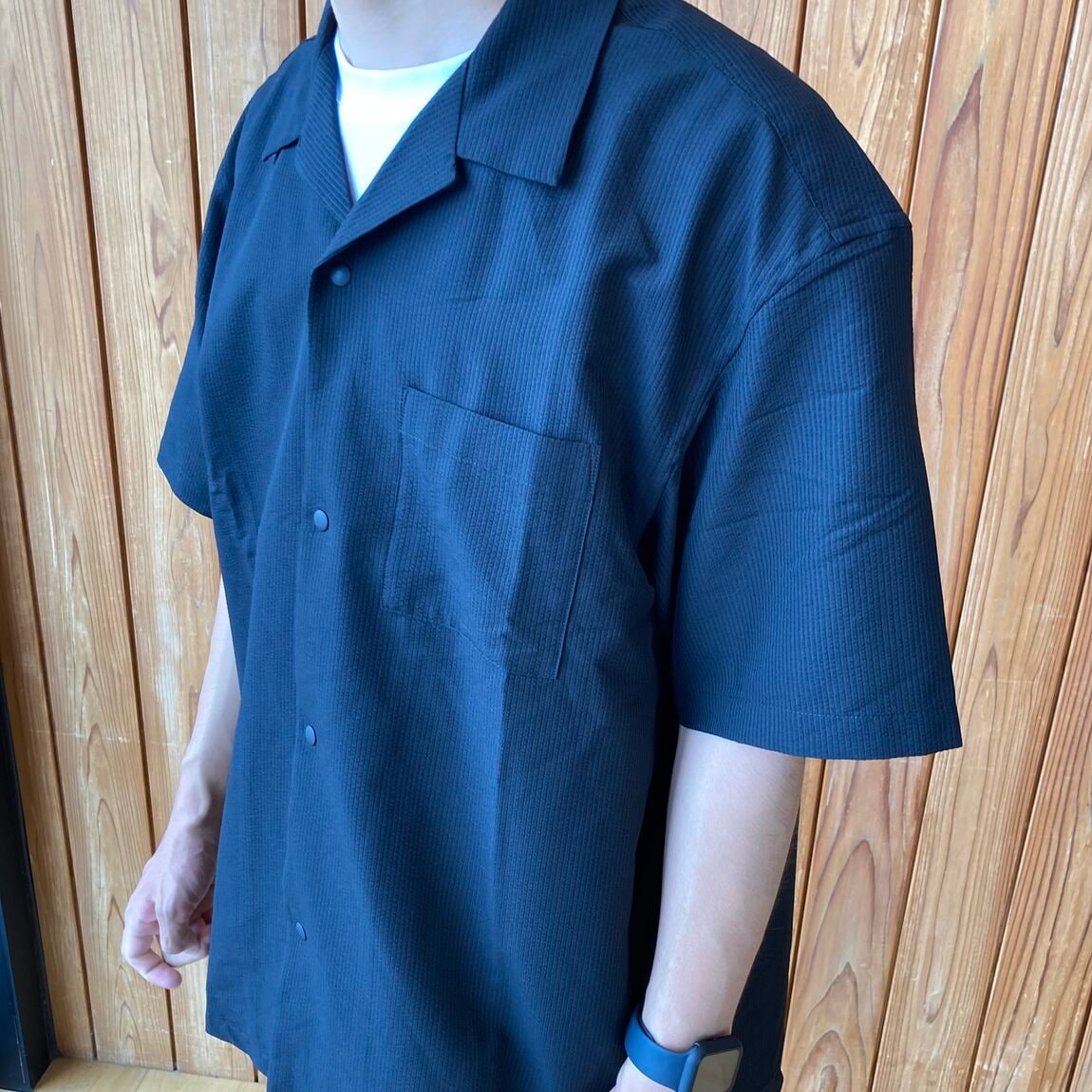 紳士風を通すオープンカラー④