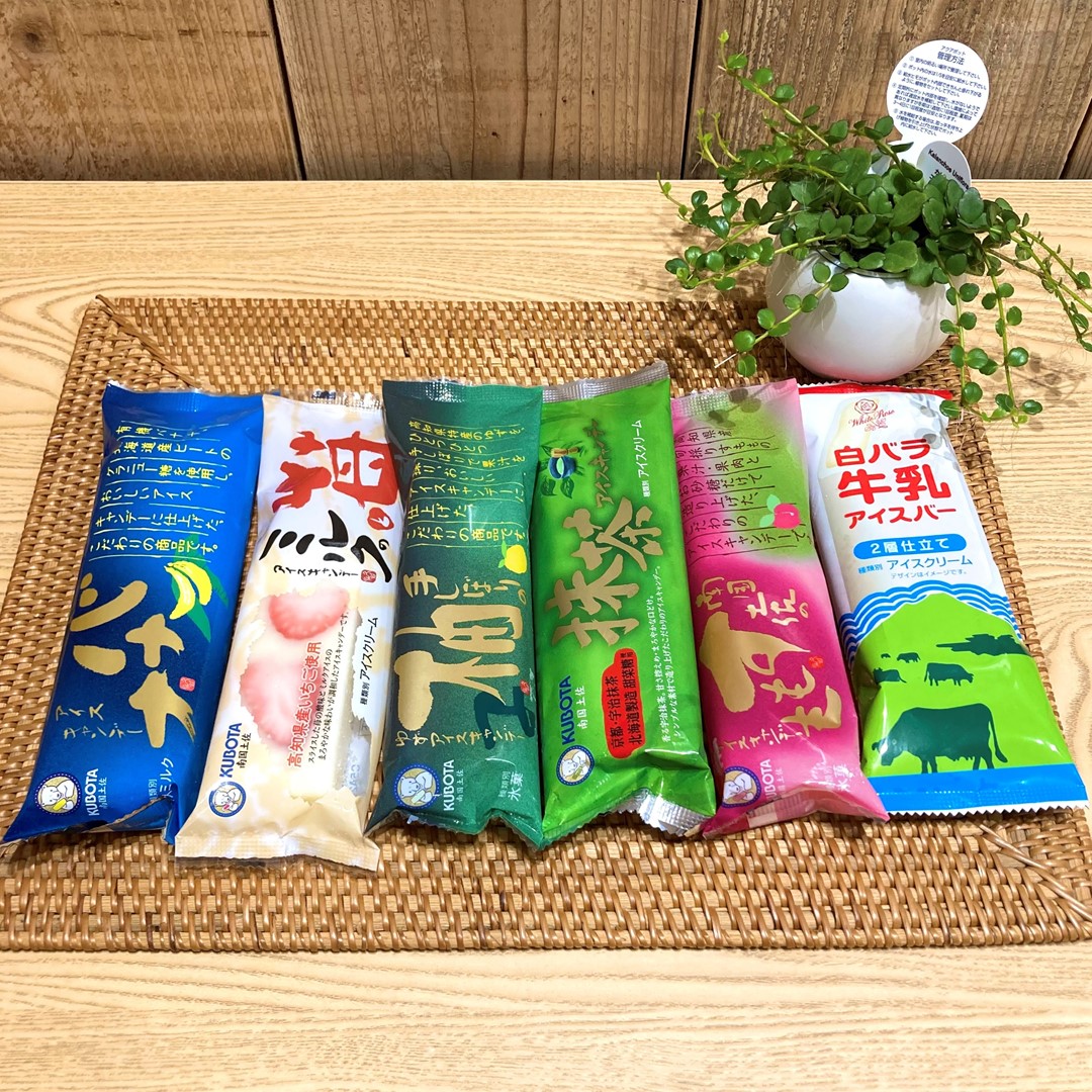 アイスキャンデー６種類の画像です。