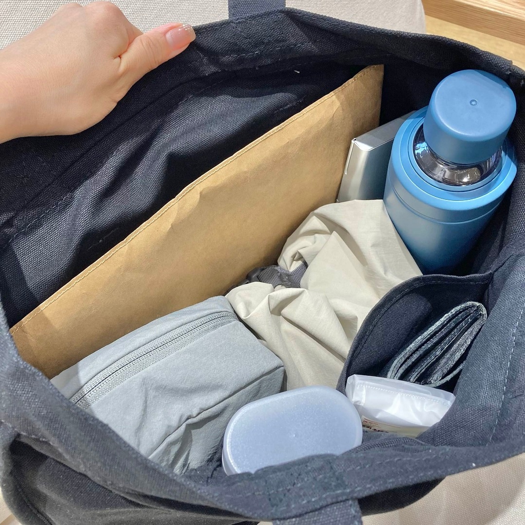 帆布横型トートバッグ
