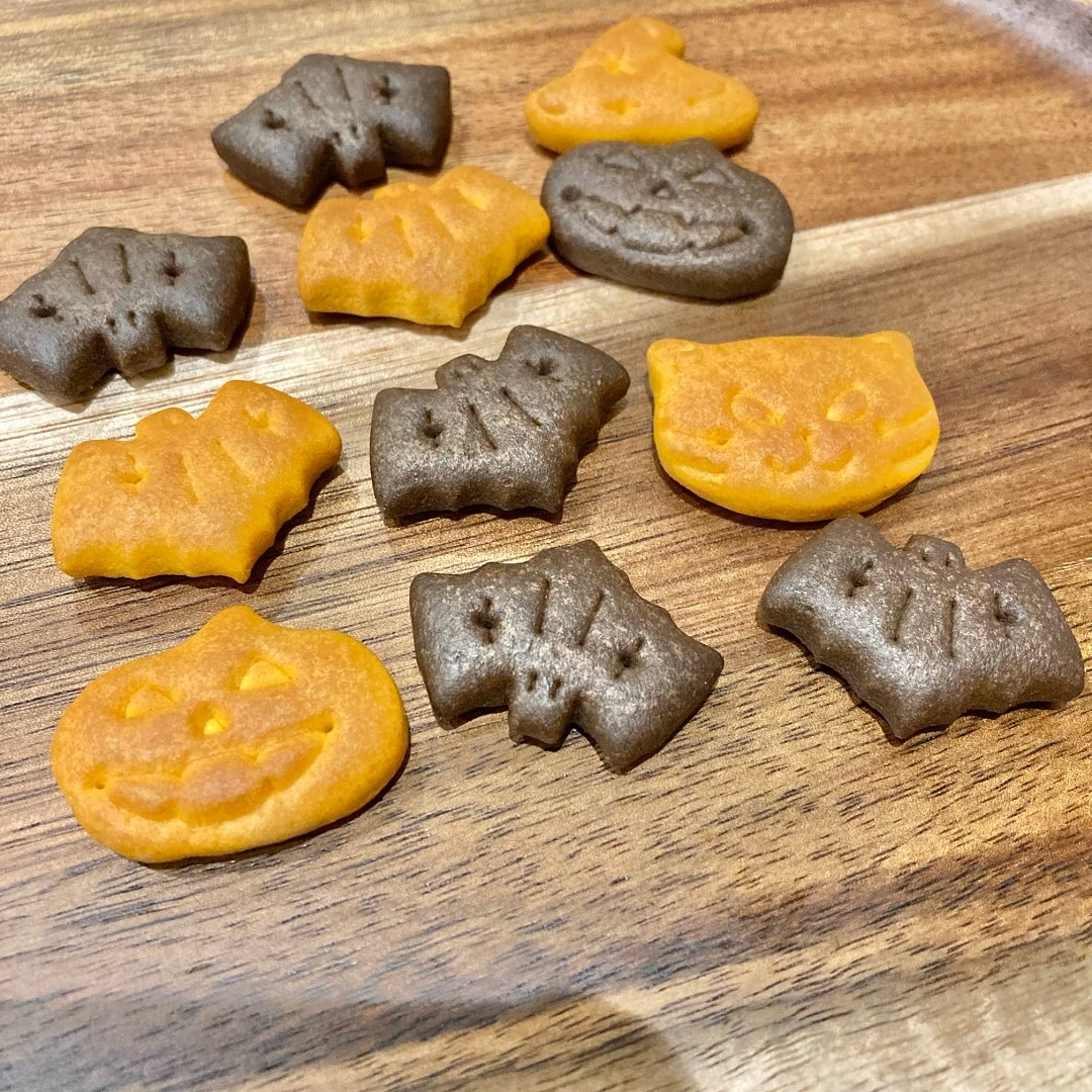 かぼちゃとココアのビスケット