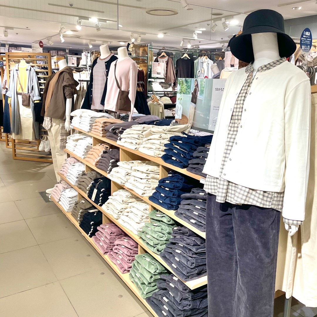 コーディネートのご相談は衣料品スタッフまで！