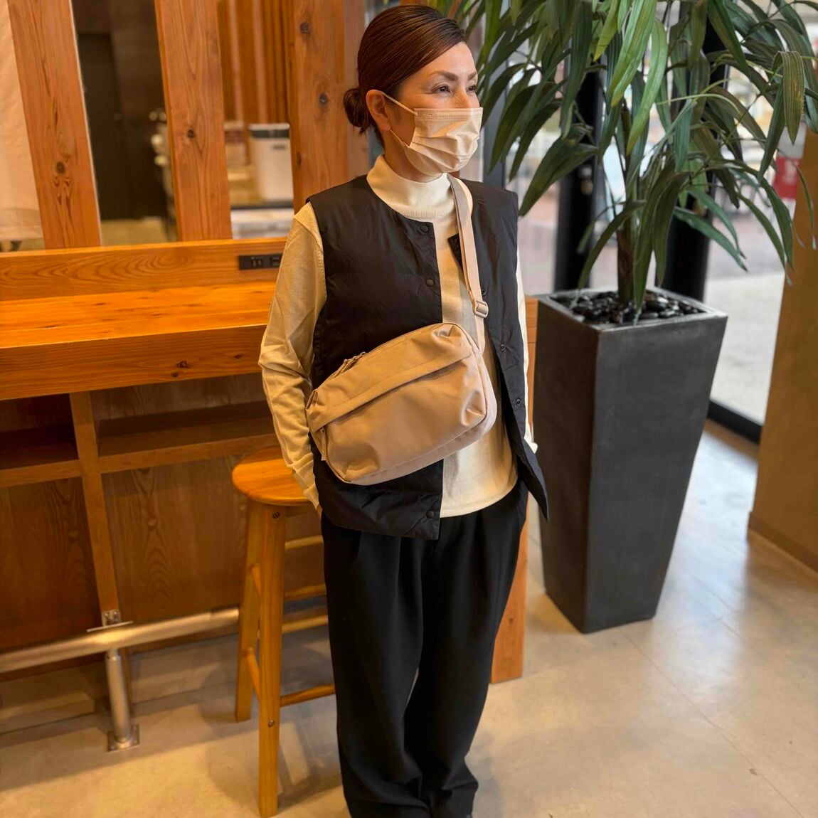 洗えるウールハイゲージハイネックセーター