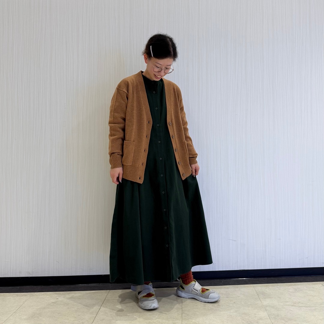 フランネルワンピースコーデ