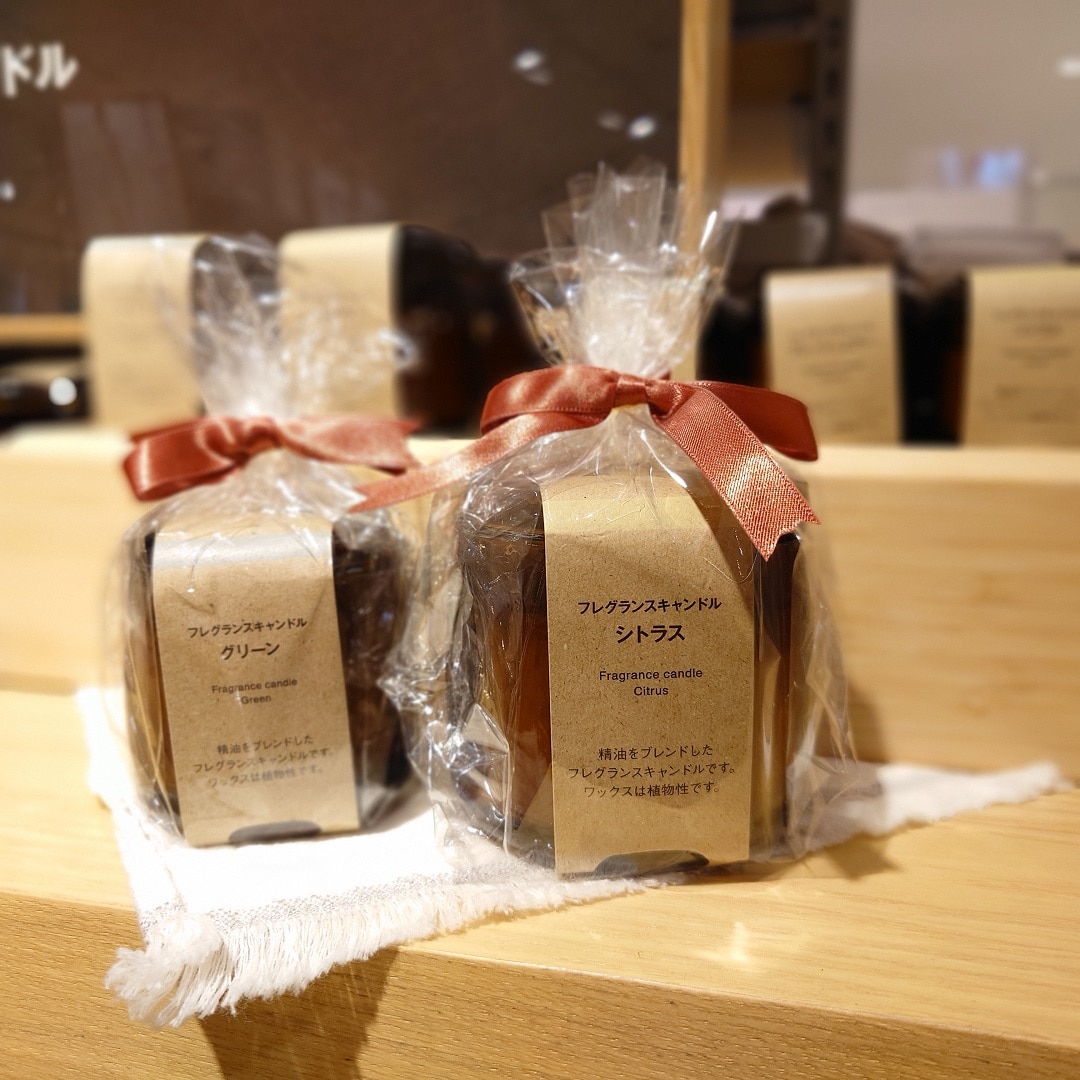 【秋田アルス】ラッピングしたキャンドルの写真