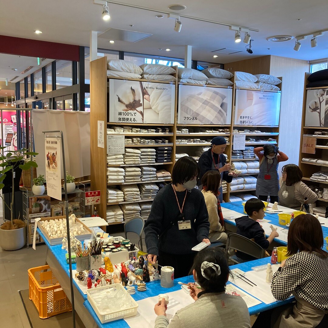 【イオンモール秋田】八橋人形絵付け体験|イベントレポート～1日目～