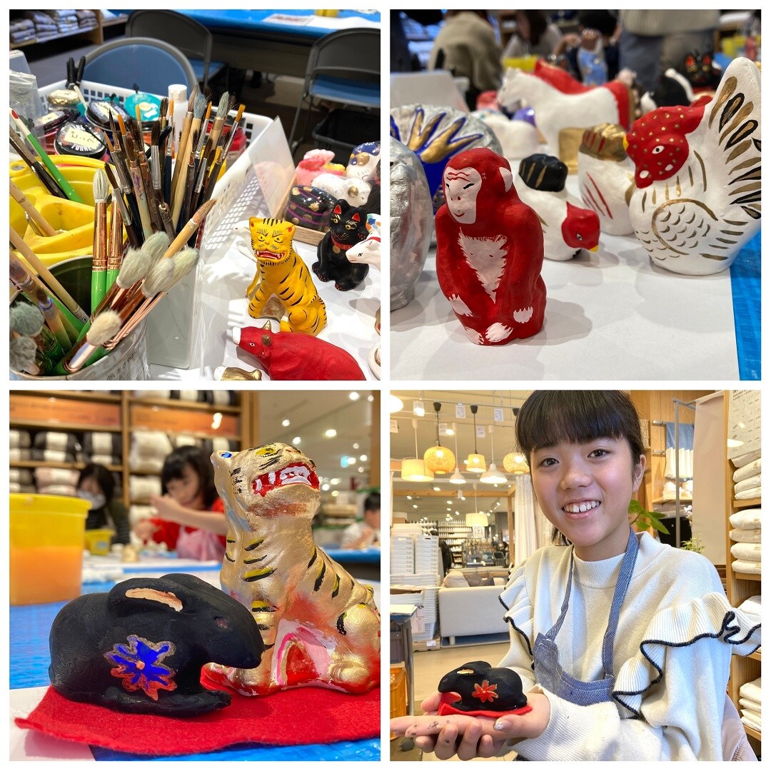 【イオンモール秋田】八橋人形絵付け体験|イベントレポート～1日目～