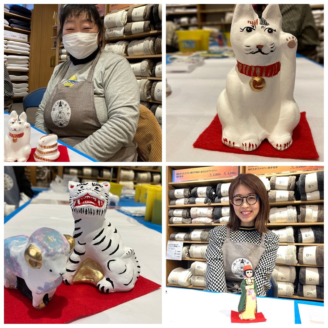 【イオンモール秋田】八橋人形絵付け体験|イベントレポート～1日目～