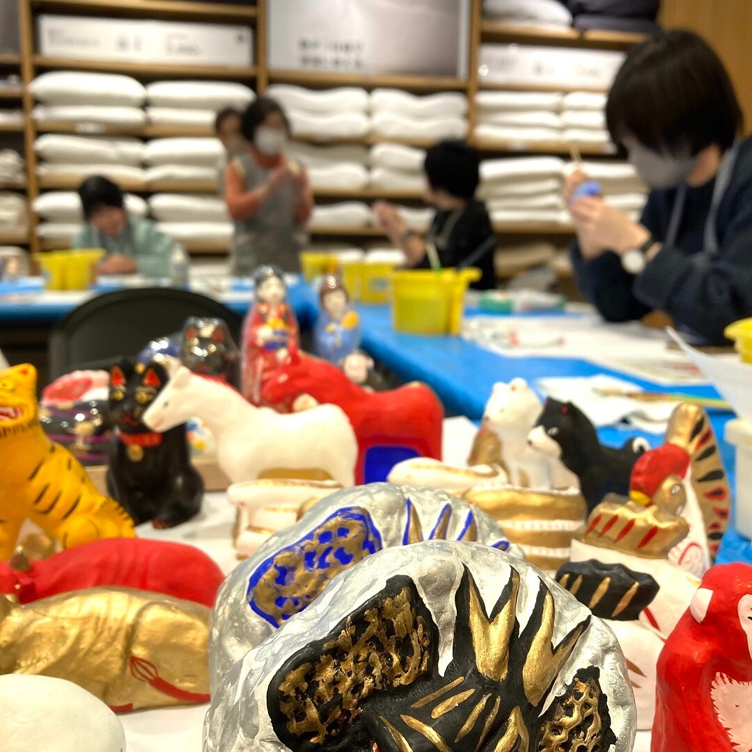 【イオンモール秋田】八橋人形絵付け体験|イベントレポート～1日目～