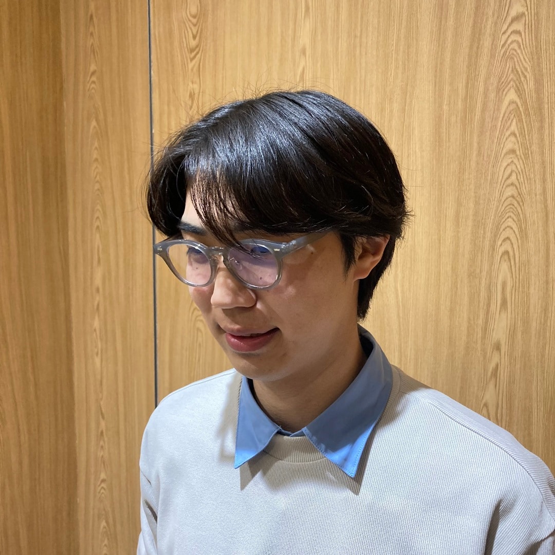 ボストン型サングラス着用例