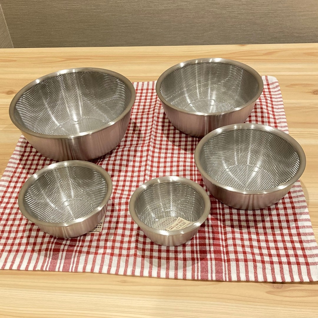 ステンレスボール、ザル 全種類