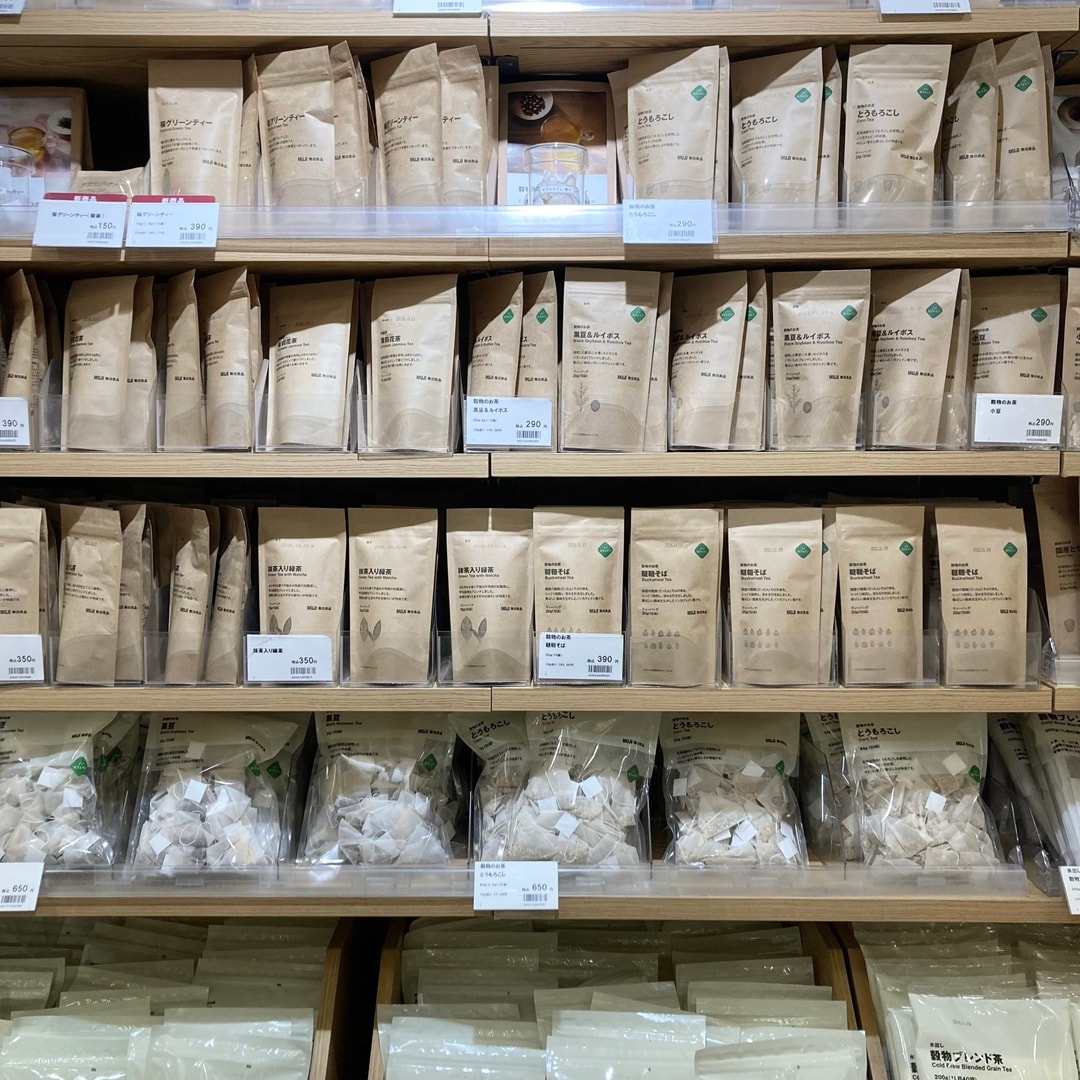 茶葉の売り場の写真