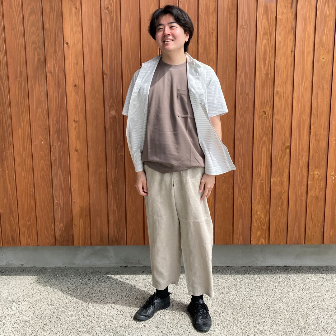 紳士涼感ワイドT+リネンパンツ④