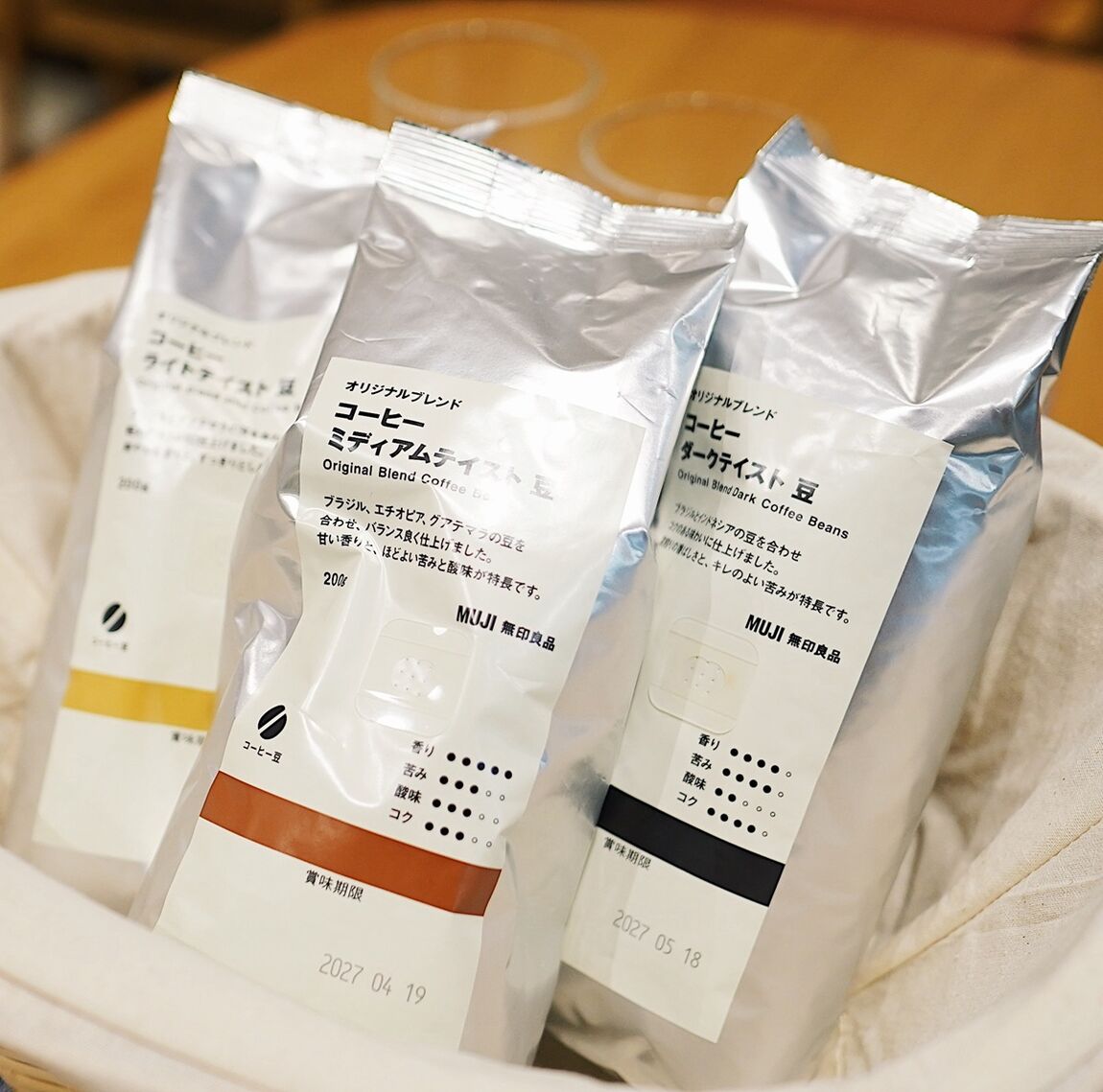 ブレンドコーヒー３種