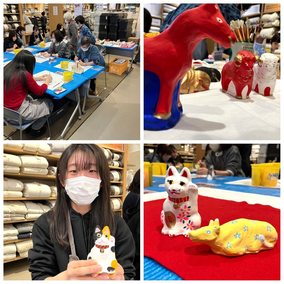 【イオンモール秋田】八橋人形絵付け体験|イベントレポート～1日目～