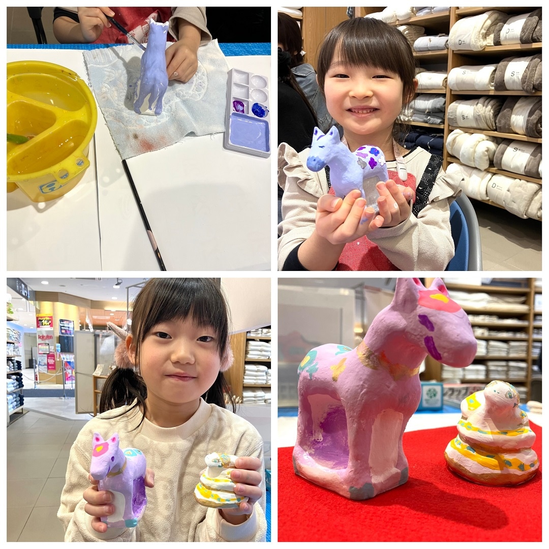 【イオンモール秋田】八橋人形絵付け体験|イベントレポート～1日目～