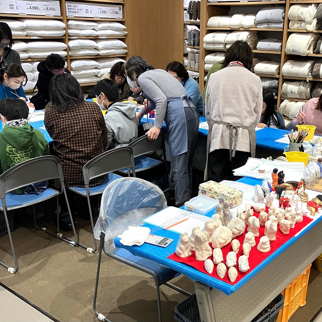 【イオンモール秋田】八橋人形絵付け体験|イベントレポート～2日目～