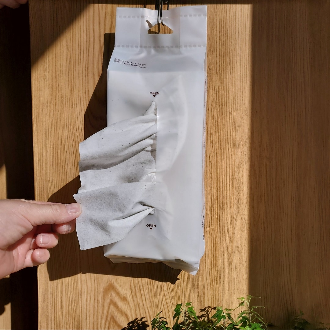 【イオンモール秋田】新登場　生成コットンフェイスタオル