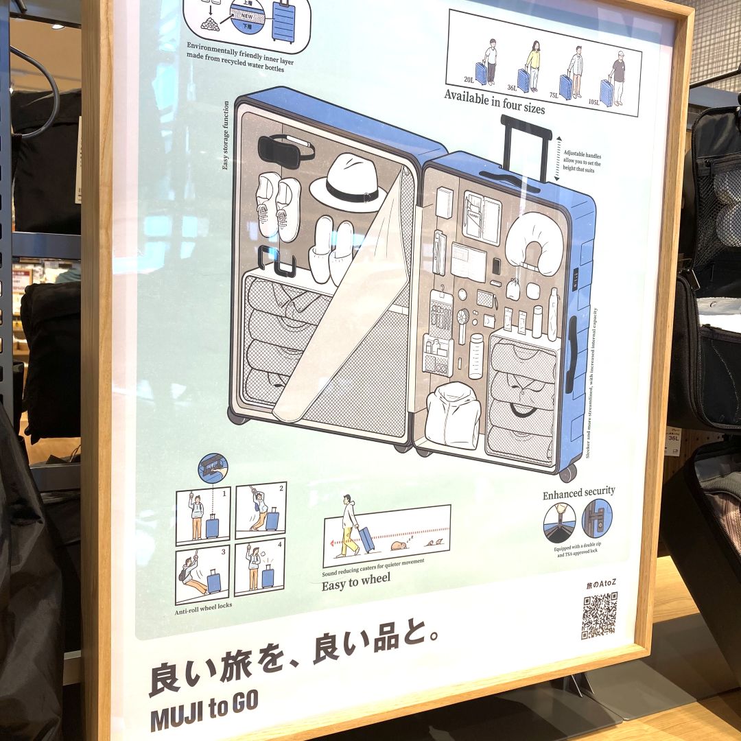 【イオンタウン松阪船江】MUJI to GO  旅といこう　キャリーケース_uGb1jt