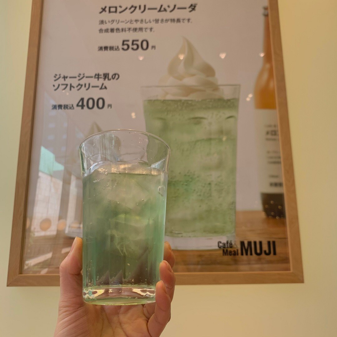 【Café＆MealMUJI日比谷】メロンクリームソーダ