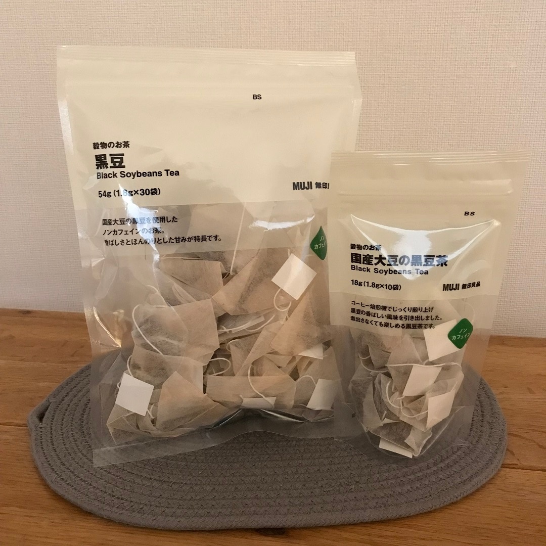 黒豆茶大きさ比較