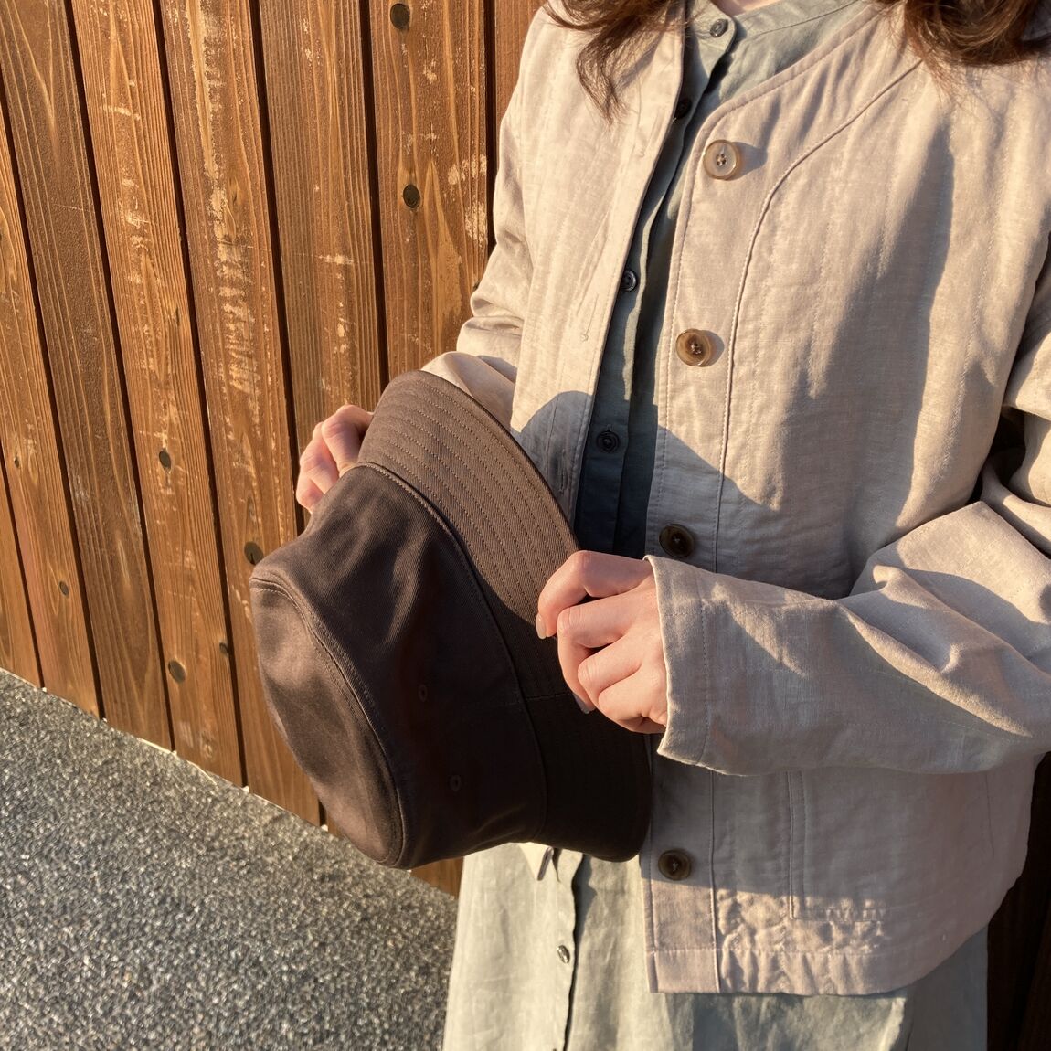 婦人リネンワンピース④