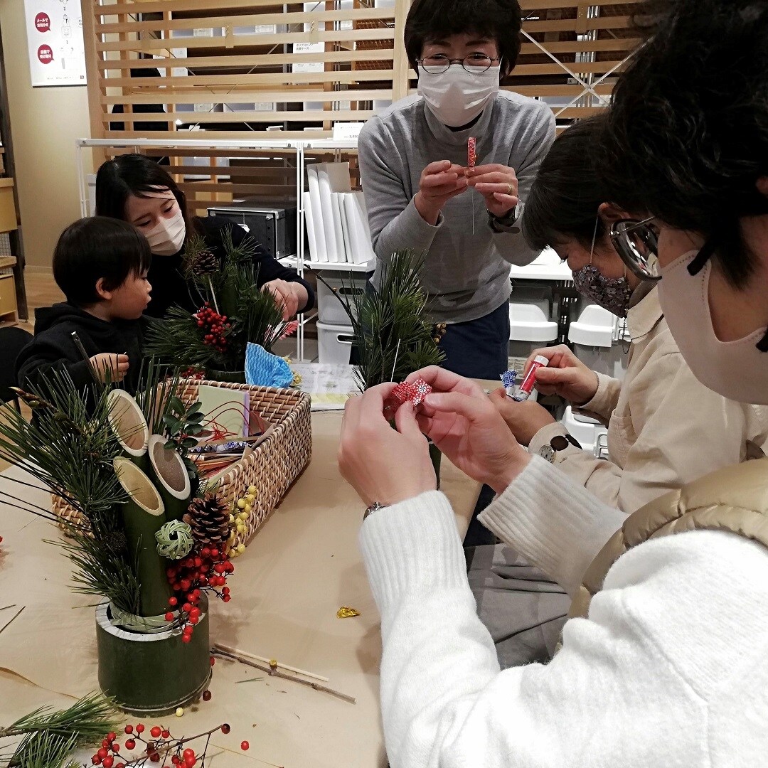 ミニ門松のワークショップ