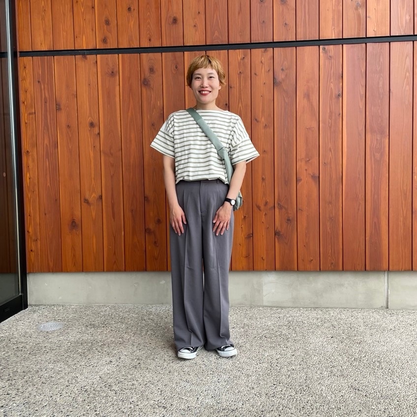 夏のさわやかボーダーTシャツ