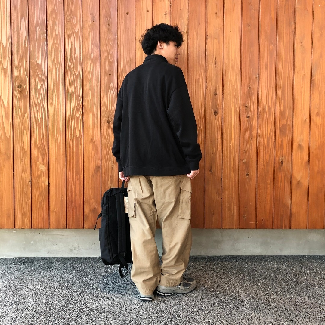 二重編みハーフジップ②