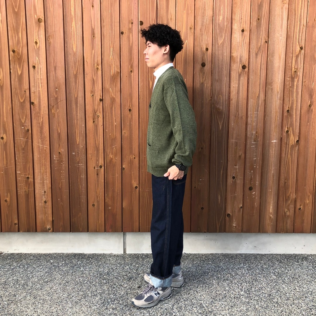 紳士洗えるウールカーディガン②