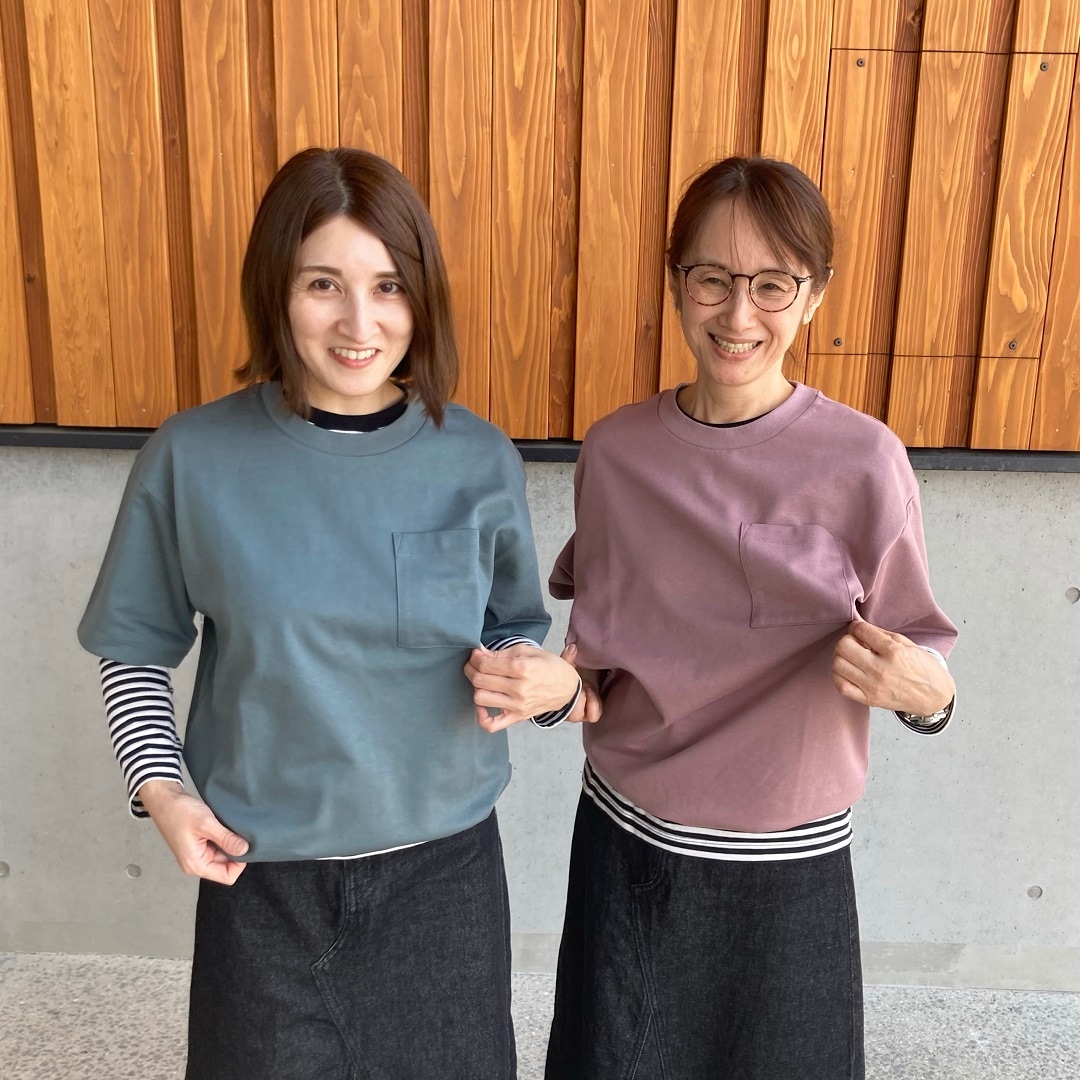 涼感UVカットワイド半袖Ｔシャツの着用写真