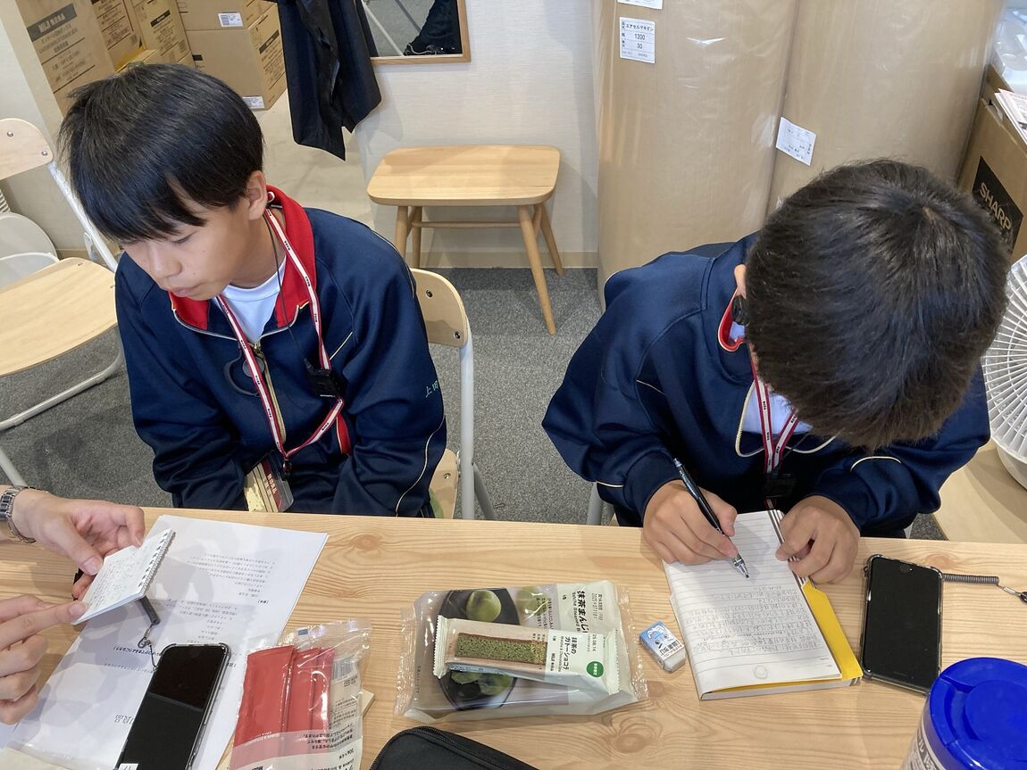 高井戸中学校・職場体験④