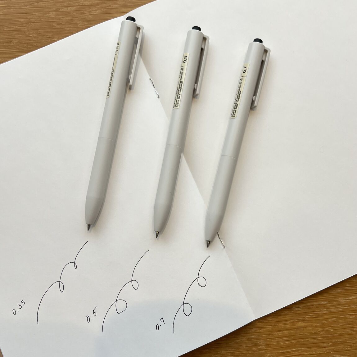 3種類のボール径