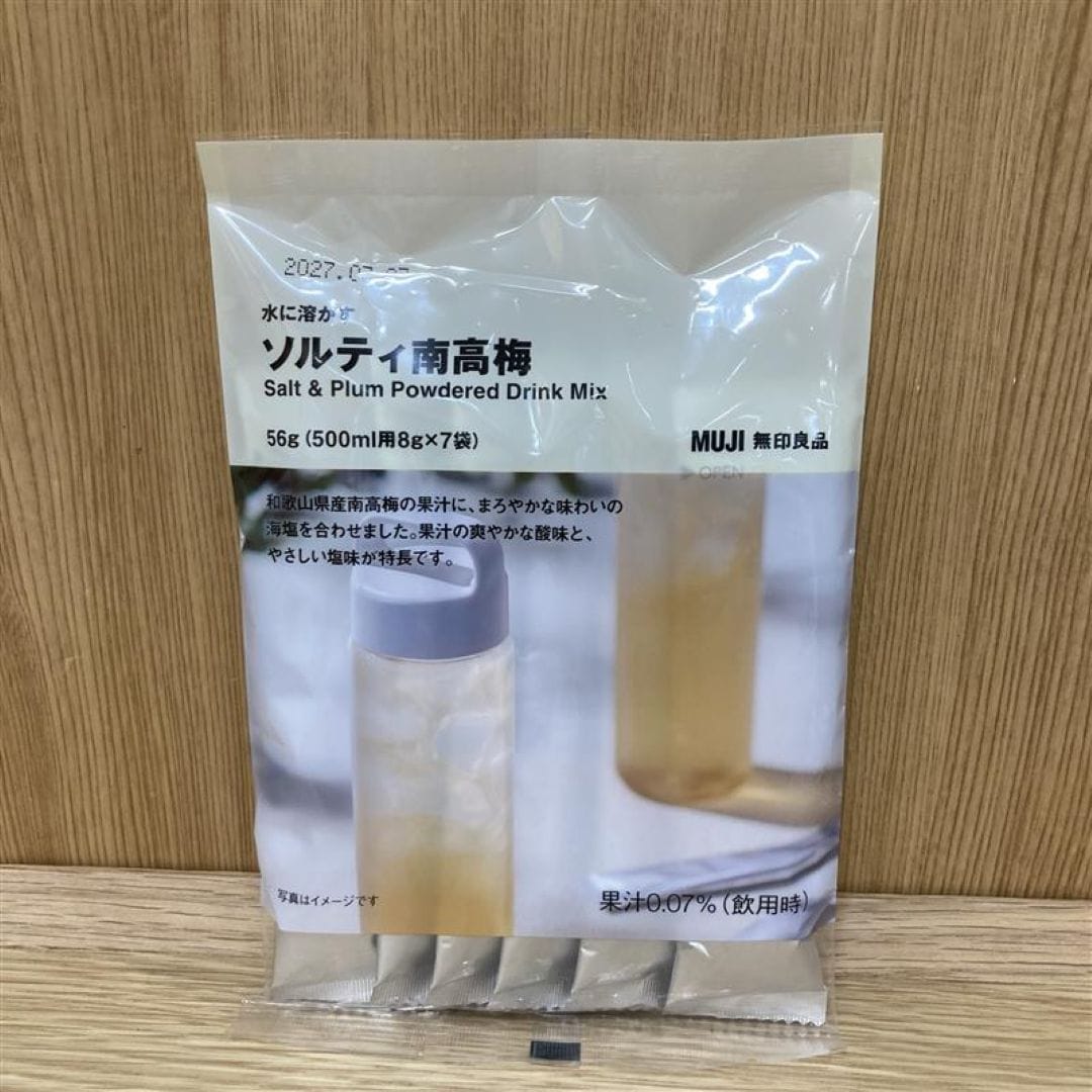 水に溶かすソルティ南高梅の画像