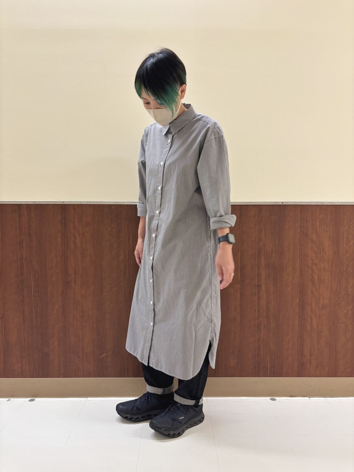 シャツワンピ