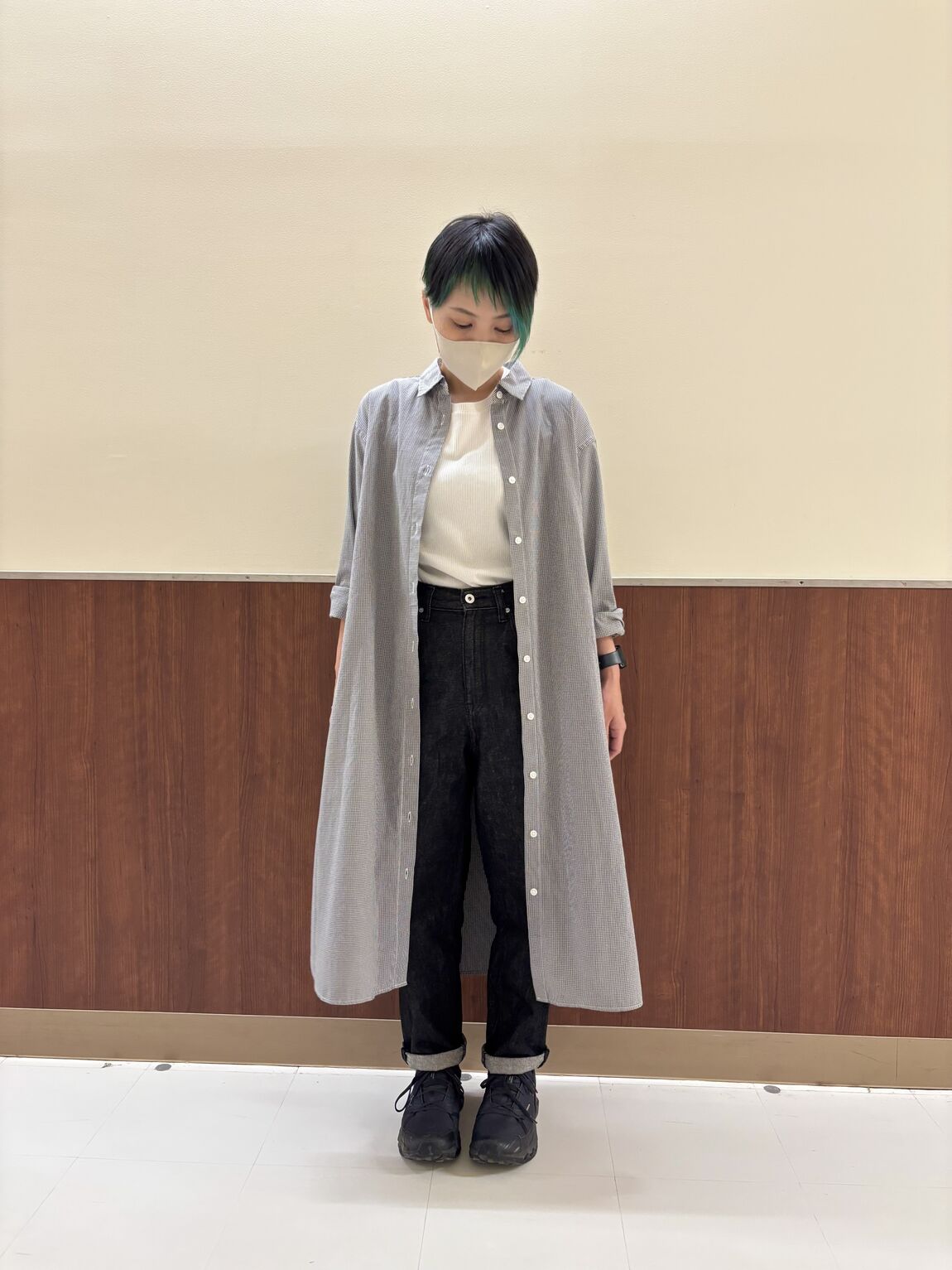 シャツワンピ