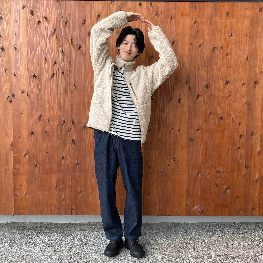 洗いざらしデニムイージーパンツ